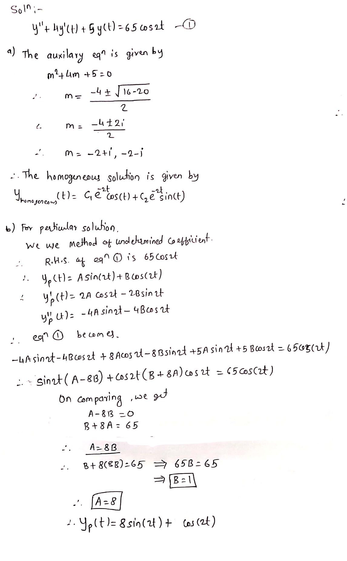 Advanced Math homework question answer, step 1, image 1